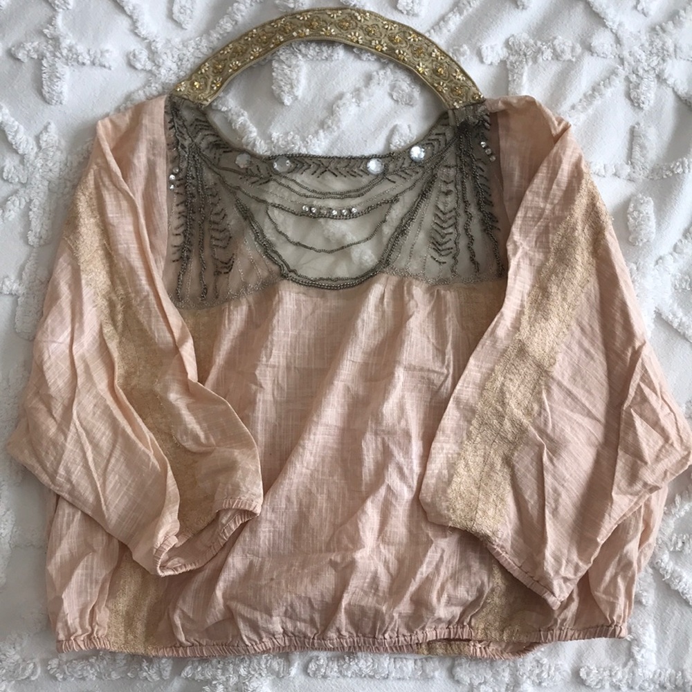 Free People Pink Blouse
